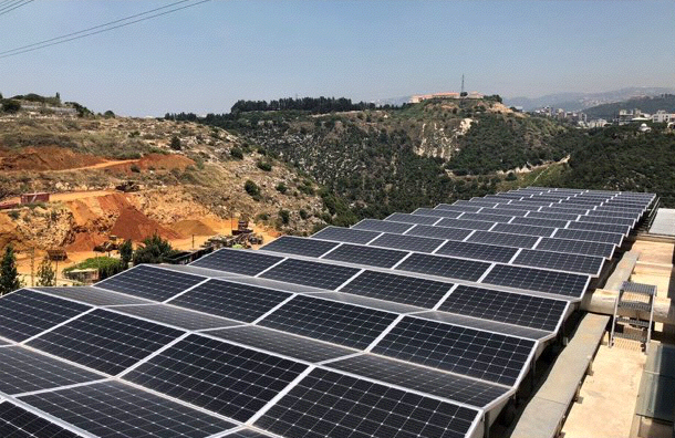 2017 – Lebanon – 500 kW photovoltaic solar power system on industrial rooftops connected to the grid