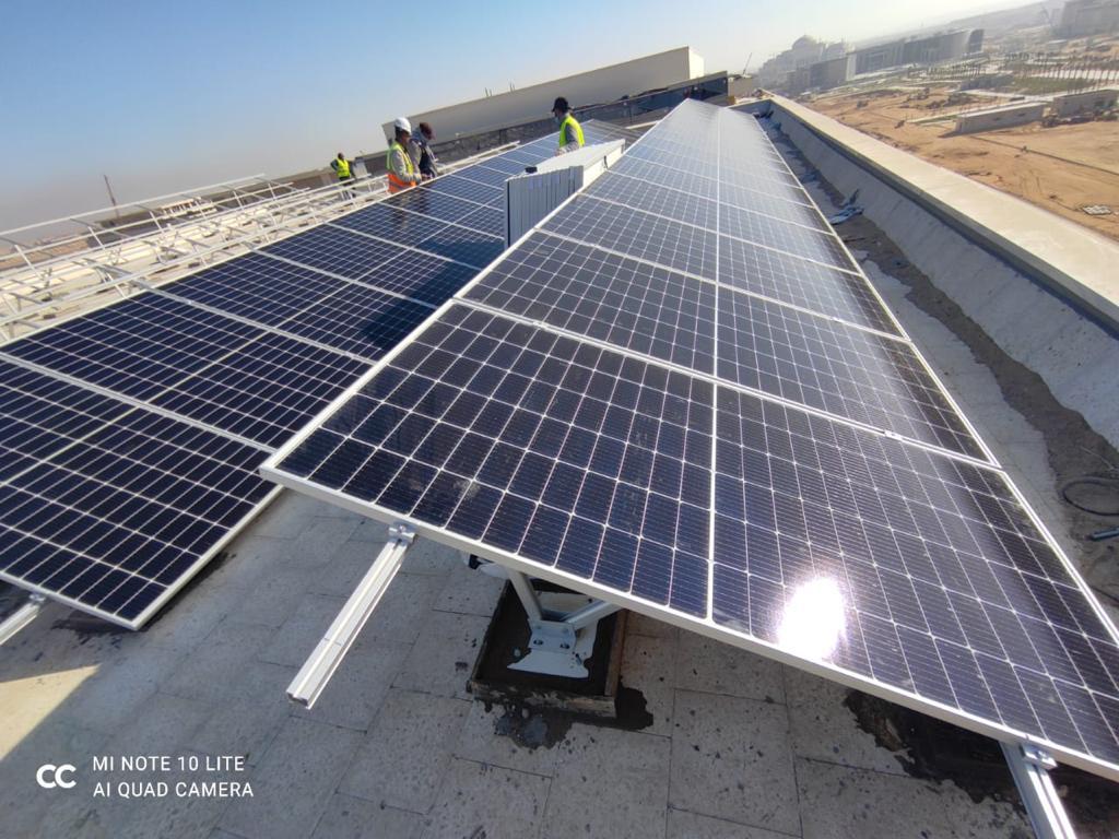 2015 – Fifth Settlement – Egypt – 15 kW solar power plant on a villa roof.